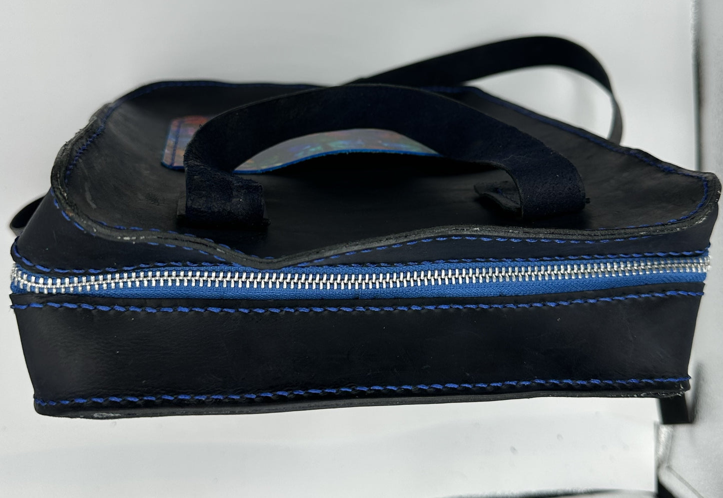 Blue butterfly bag